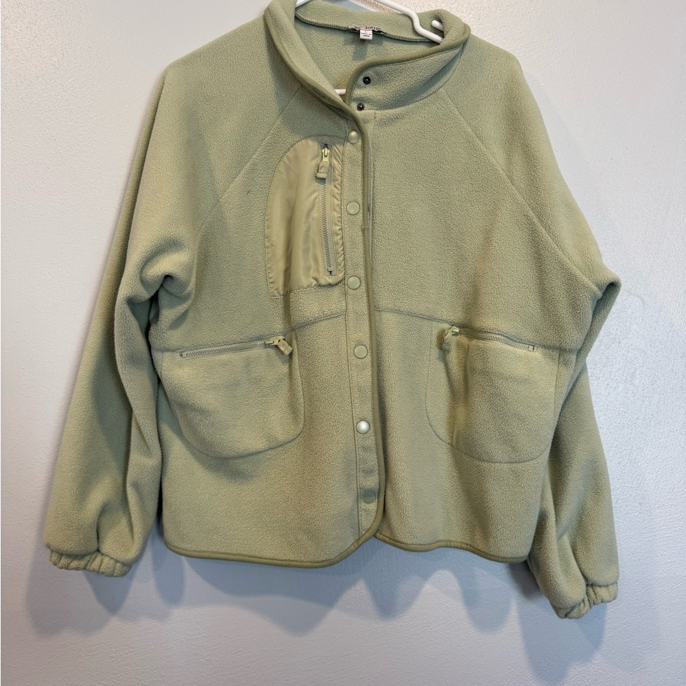 Liv & Lottie Light Green Fleece Jacket